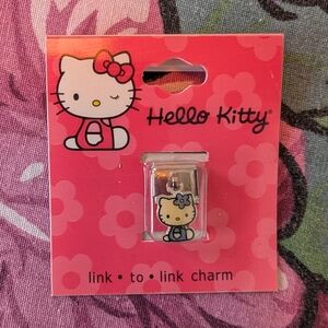 Hello Kitty Purple and Silver Link Charm
